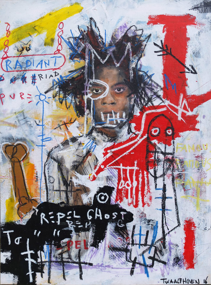 jean michel basquiat Kunstenaar artist nick twaalfhoven popart neopop moderne kunst rock art music art muziek kunst
